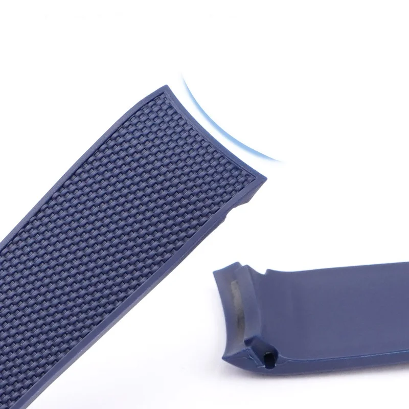 Cinturino di ricambio per cinturino per orologio in gomma Longines HydroConquest fibbia pieghevole accessori per bracciale per orologio sportivo subacqueo 21mm