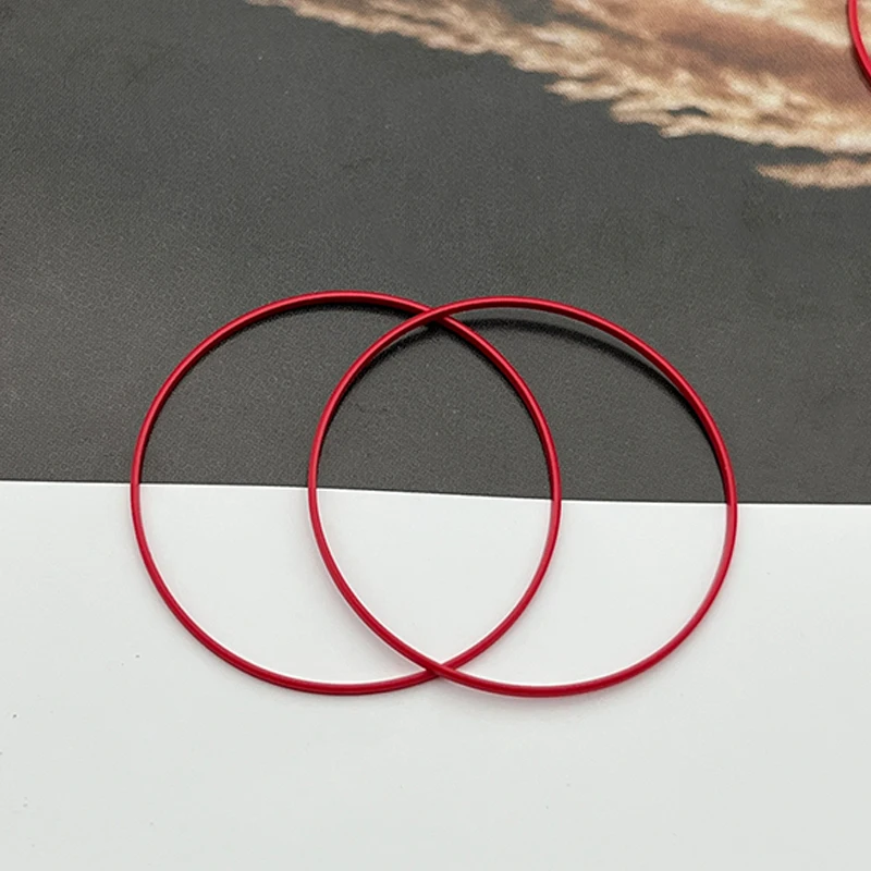 2/4 PCS Red Gasket O-Ring 33-42MM Plastic Gasket Suitable For Tissot Watch Case Bottom Cover T035 Couturier 1853 Original Other