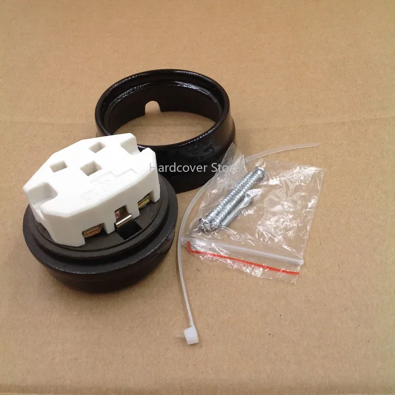 High Quality European Ceramic Socket EU Wall Outlet Black White Brown 16A 110-250V