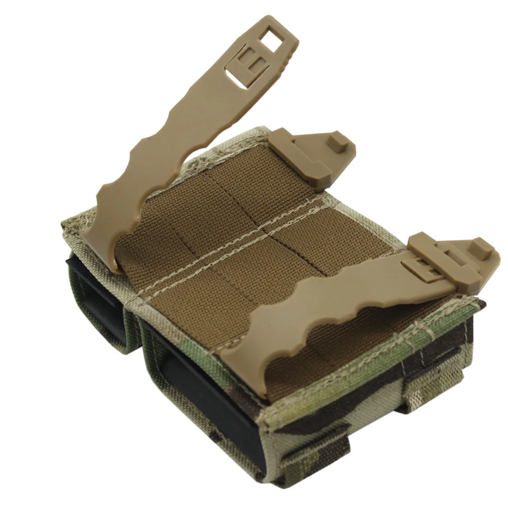 VULPO KYWI Style 9mm 5.56 Molle Magazine Pouch Kydex Wedge Insert Design 9mm M4 Mag Pouch For Hunting Paintball Airsoft