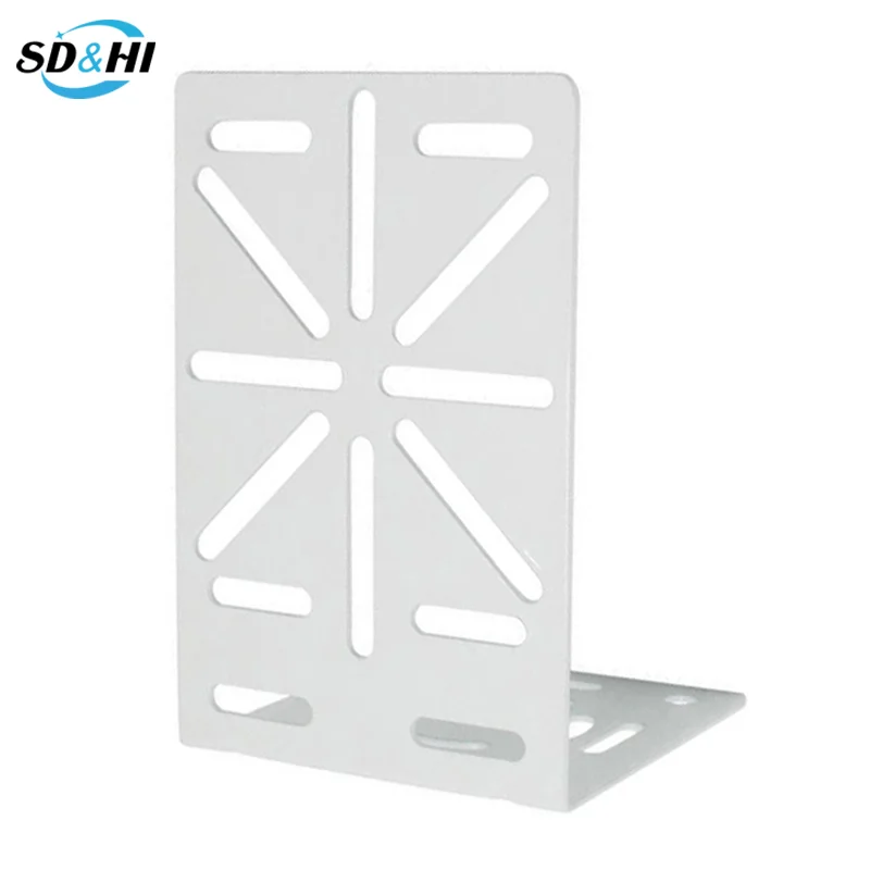 Adaptador de placa de acero en forma de L para exteriores, soporte de montaje externo en pared/esquina, poste de monitoreo, soporte de Aro para cámara de seguridad