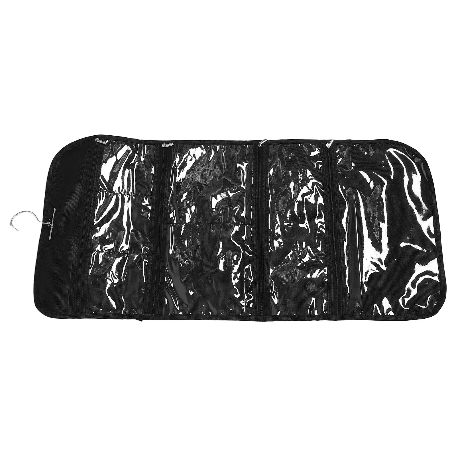 

Foldable Jewelry Organizer Portable Hanging Storage Bag Travel Roll Up Case Necklace Earring Bracelet Multi Pocket Pouch