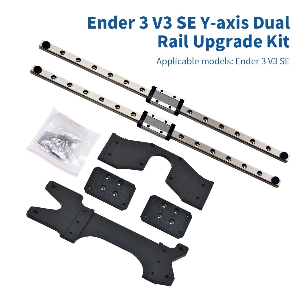 Kit de atualização de guia linear de eixo Y duplo, Ender-3, V3 SE, MGN9H, 300mm, Y a Xis Rails, impressora 3D