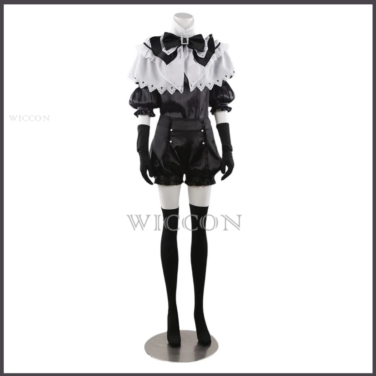 Anime Land Of The Lustrous Phosphophyllite 3.5 Cosplay Costume Wig Black Lace Shawl Uniform Woman Sexy Kawaii Carnival Suit