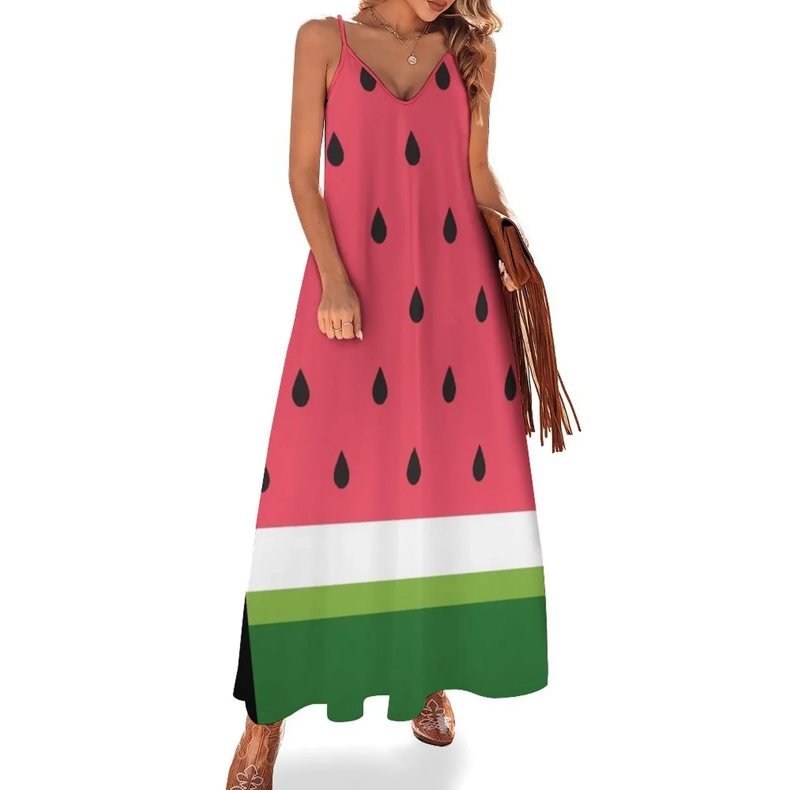 Watermelon abstract Sleeveless Dress dresses for special events women's fashion dresses sexy short dresses daring