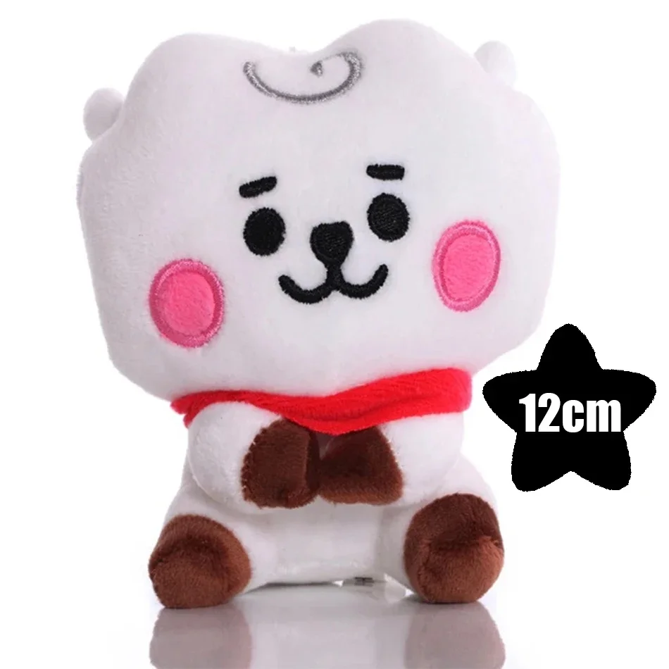 B-T-21 Cartoon-Tier Plüschtier Schlüsselanhänger Handy-Anhänger Tata Koay Shooky Mang Cooky Büro-Entspannungsgeschenk für Freunde Rucksack
