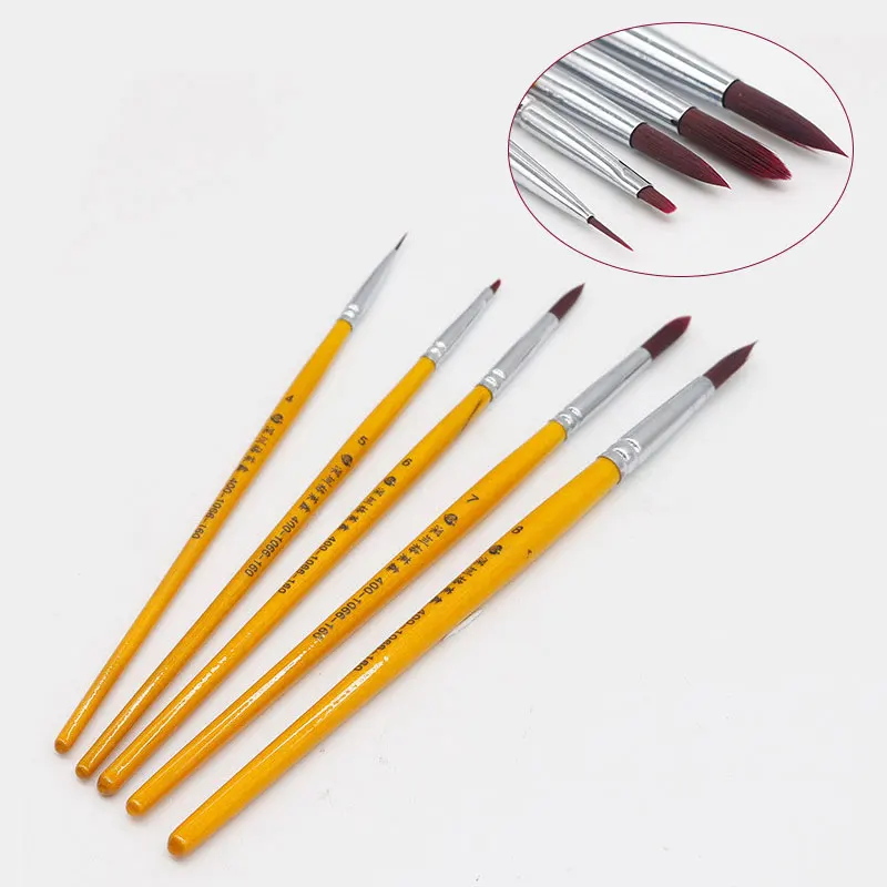 1Pcs Dental Porcelain Brush Pen Shaping OP Pen Ceramic Glaze Brush Pen Nylon Brush Dental Technician Tools Dental Lab Equipment