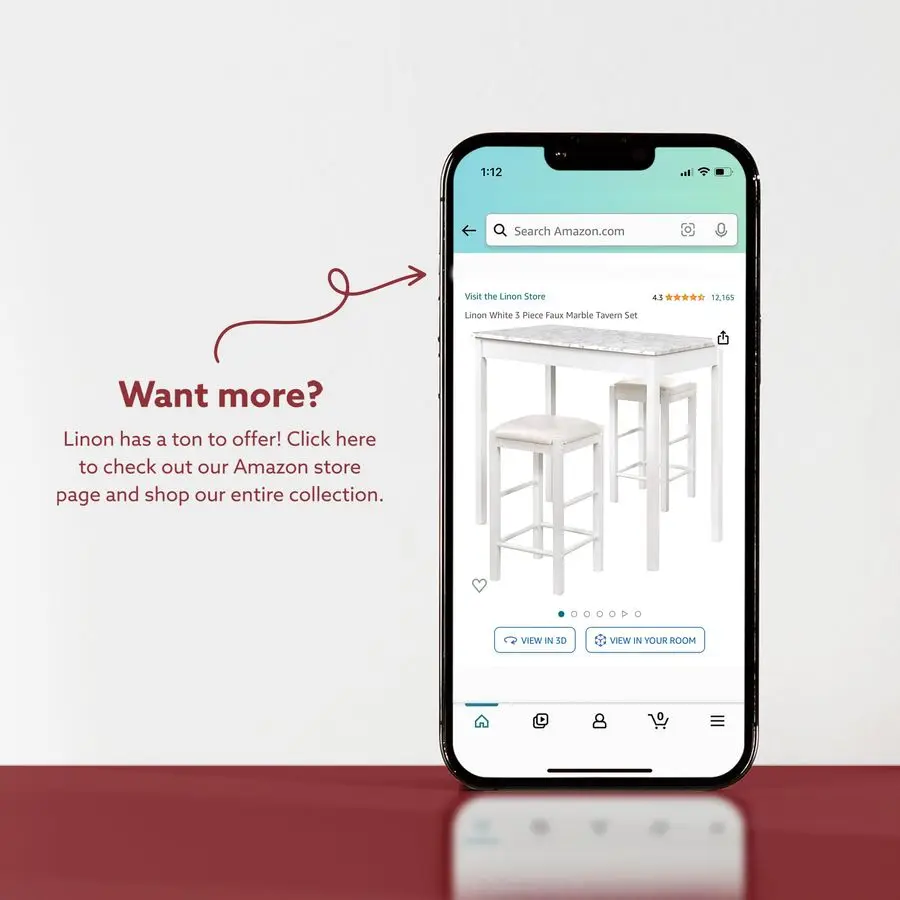 Brown 3Piece Table …