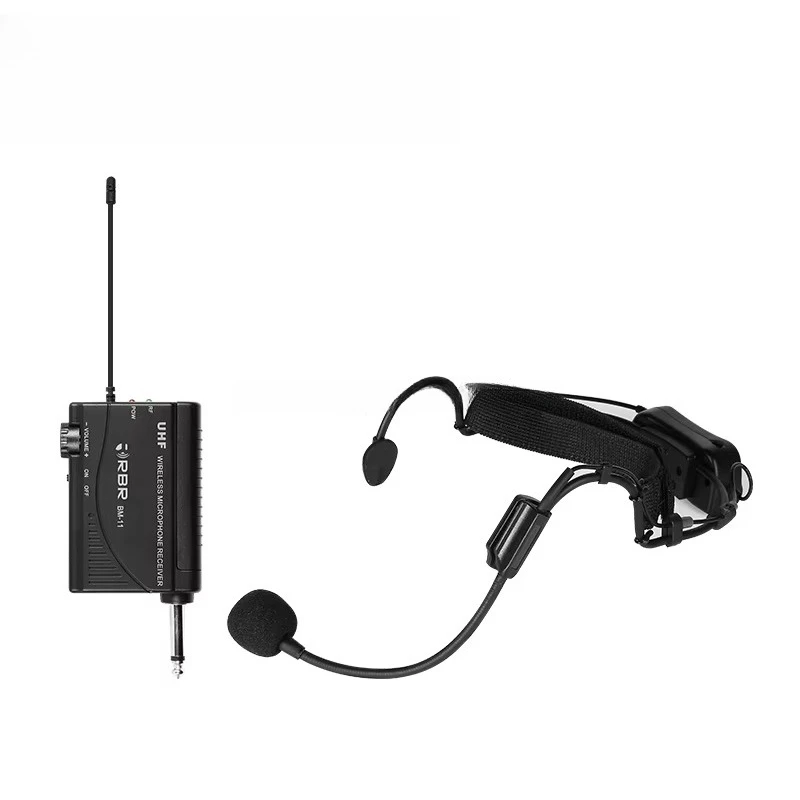 

Professional Bm11 UHF 16 Channel Headset Wireless Microphone Portable Mic System