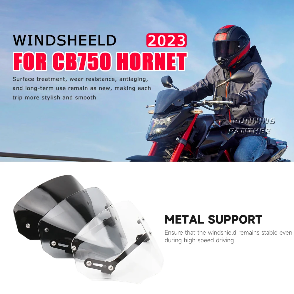 

Motorcycle Accessories For HONDA CB 750 Hornet cb750 CB750 HORNET 2023 3 colors Front Windshield Visor Wind Shield