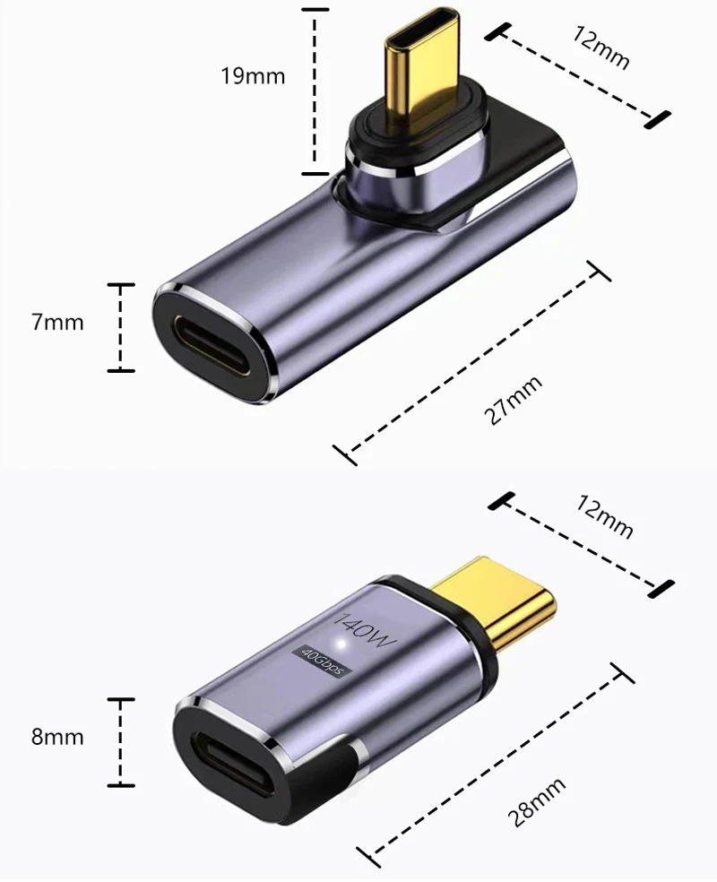 Cable magnético de Audio y vídeo para TV, Cable magnético de 8k @ 60hz, 4K, 1080P, USB 4,0, TYPE-C, Pd, 140w, 5A, carga rápida de datos, 40gbps, para Thunderbolt 3/4 HD