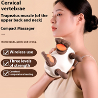 Shoulder Massager with Heat Shiatsu Neck and Back Massager 2000mAh Rechargeable Deep Tissue Kneading Massage Relax Pillow Gifts