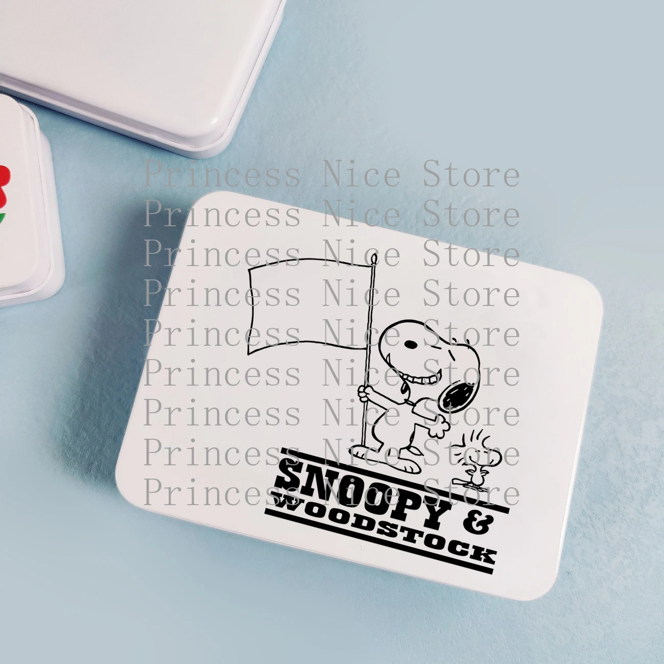 Creatività Snoopy Scatola di immagazzinaggio Caramelle Desktop Card Custodia protettiva antipolvere Modello di cartone animato Gioielli Tornante Decor Organizzare Set