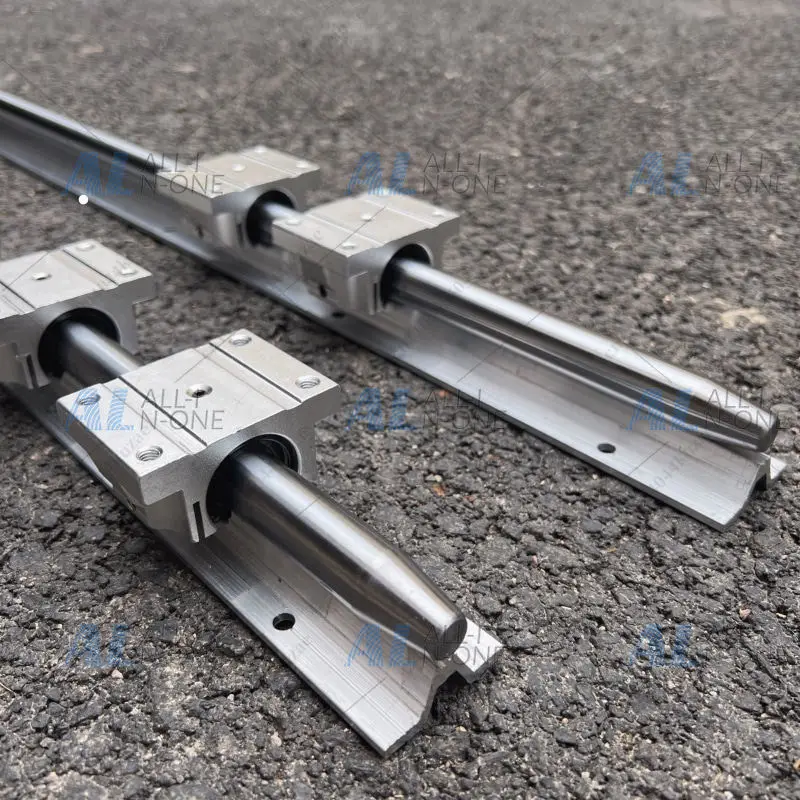 SBR Linear Guide Set - Cylindrical Optical Axis Slide Table, Load-Bearing Side-Mountable Guide Rail Slider