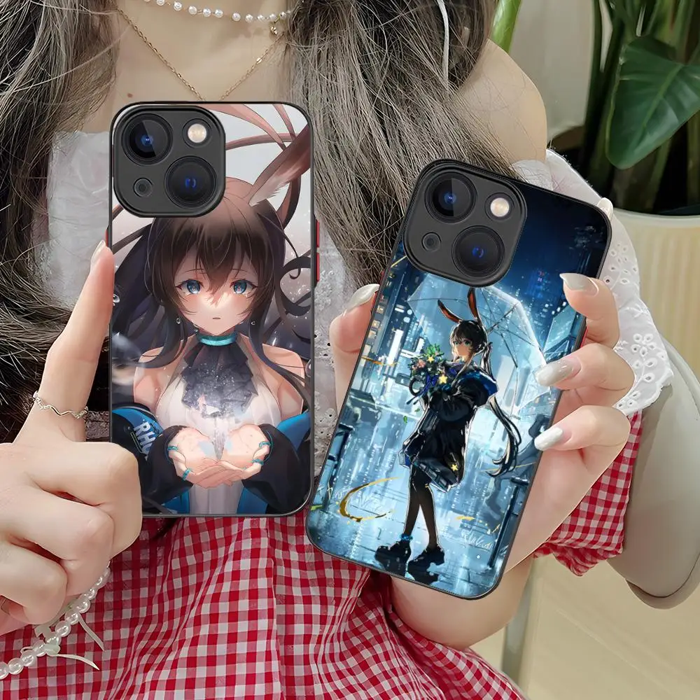 

Чехол для мобильного телефона Arknights Amiya для iPhone 16, 15, 14, 13, 12, 11 X XR XS 8 7 Pro Max Plus, мини-цветный силиконовый защитный чехол