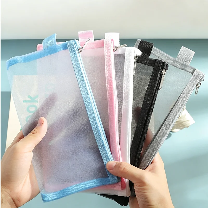 Cosmetic Bag Clear Travel Wash Brush Storage Wash Pen Bag Portable Zipper Brush Makeup Pouch for Women Female