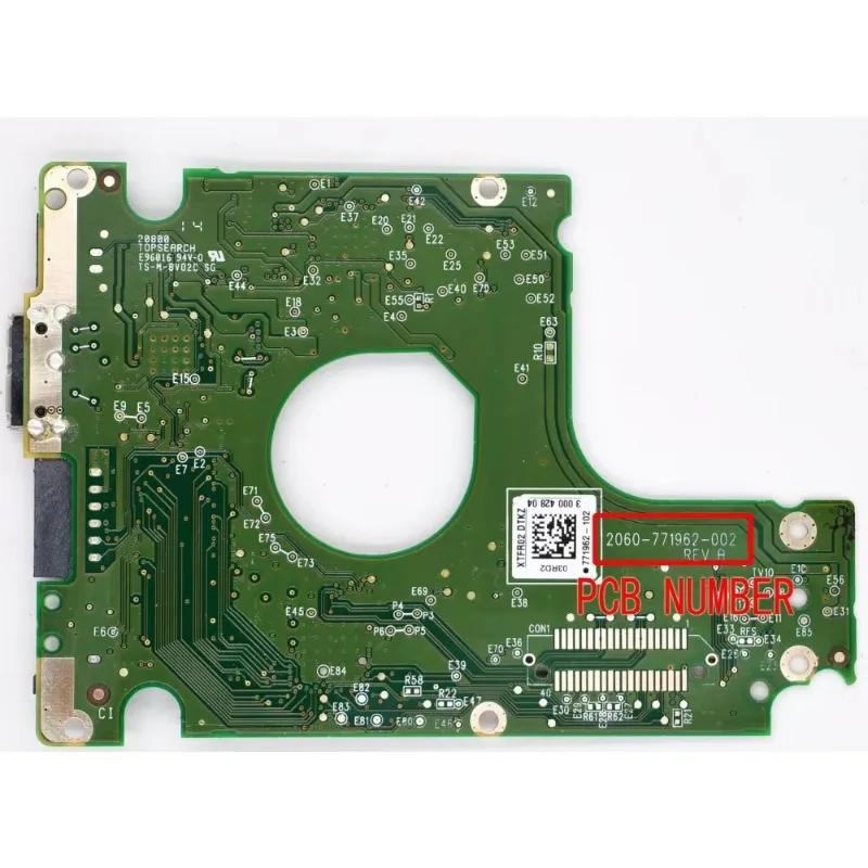 WD5000LMVW , HDD PCB Western Digital / Logic Board / 2060-771962-002 REV A , 2060-771962-002 REV B / 771962-102 , 771962-G02