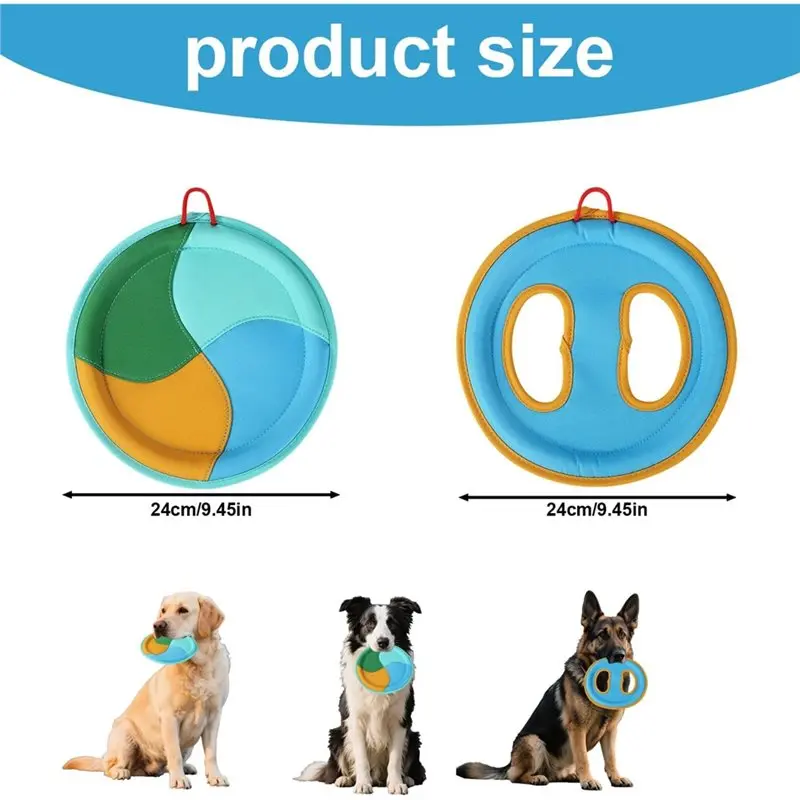 2025 Trend Floating Flying Disc 2Pcs Dog Set- Interactive Pet Game Supplies For Small, Medium For Aggressive Chewers 2 Style
