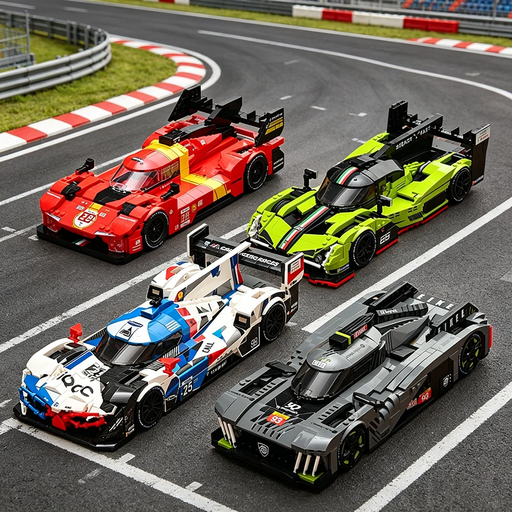 

Hot Selling 24 Hours Le Mans Top Hypercar Building Blocks Set, Championship Racing Car Assembly Model Toy Gift