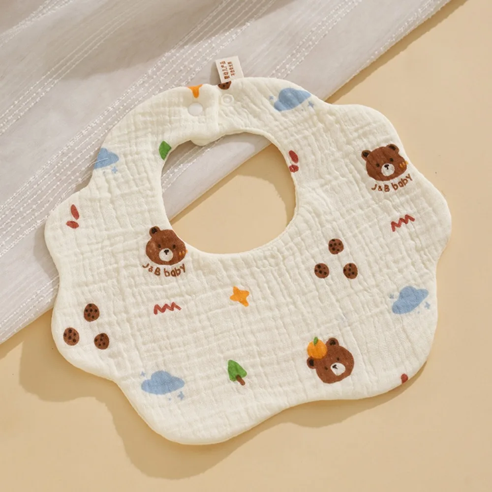 High Quality Pure Cotton Bibs Absorbent Soft Bandana Drool Bibs Essentials Teething Drooling Bib For Boys Girls