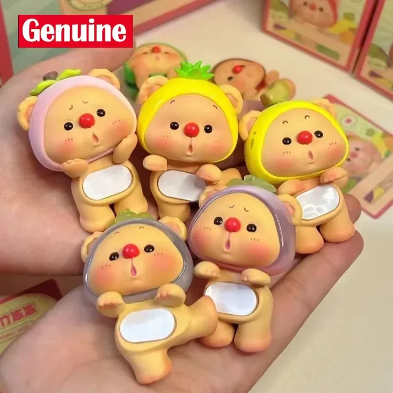 

Аутентичная слепая коробка Oyo Bear Cub Fruit Party Mini Series Mystery Box, милая модная игрушка, украшение для рабочего стола, подарок-сюрприз для девочек