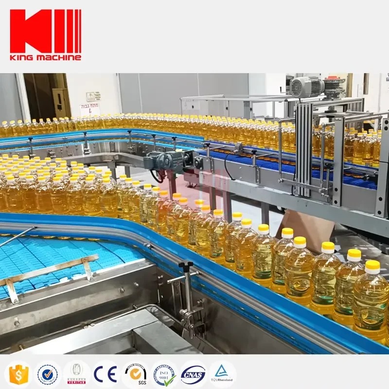 2026 Hot Full Automatic 12 Heads Pneumatic Palm Sunflower Edible Cooking Oil Bottling Plant Filling Machine to Fill Your Oil