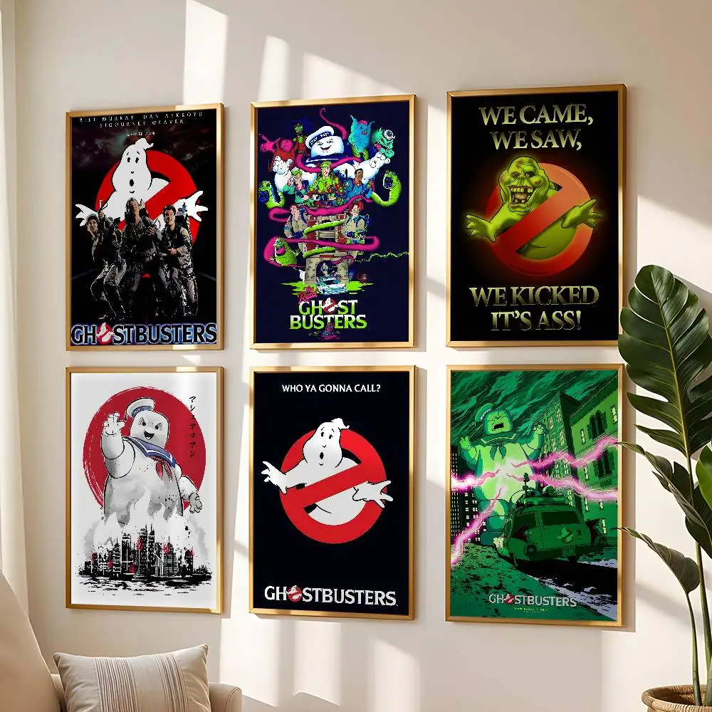 ملصق غطاء فيلم G-Ghostbusters عالي الجودة مطبوع مقاوم للماء ملصق فني جداري لشريط ديكور غرفة المعيشة هدية