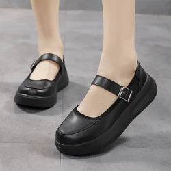 New Lolita Shoes Japanese Mary Jane Shoes Women Vintage Girls Students JK Uniform Platform Shoes Cosplay High Heels Plus Size 42