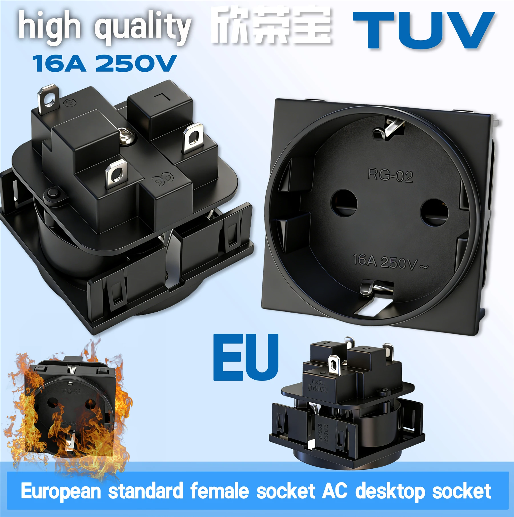 16A Europe Socket I…