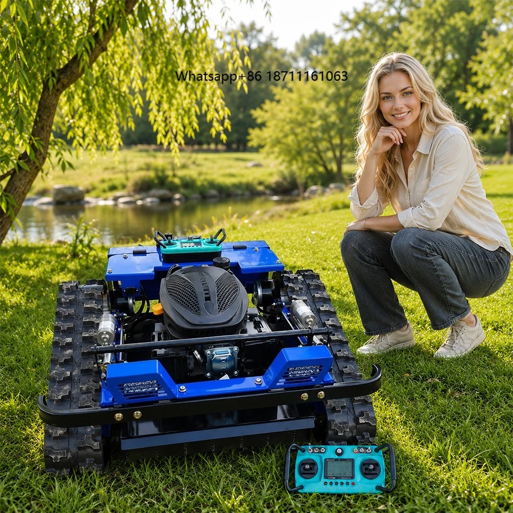 Factory Wholesale 500mm Zero Turn Grass Cutter Crawler Automatic Remote Control Lawn Mower for Golf Yard Farm