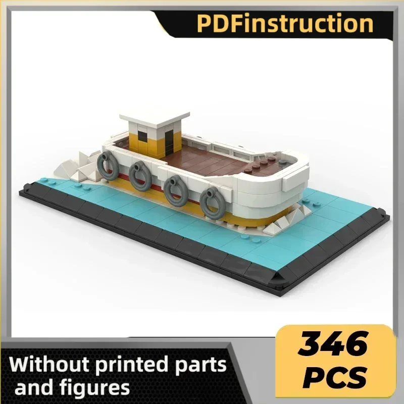 

Модель военного корабля Moc, строительные кирпичи, люнушиновый эркер, технология, модульные блоки, подарки, рождественские игрушки, наборы «сделай сам», сборка