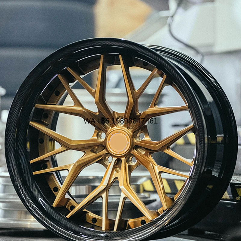 

Custom Forged Wheel Carbon Fiber Lip 18 22 Inch Rim 5x112 5x120 Wheels for BMW 335i E60 E61