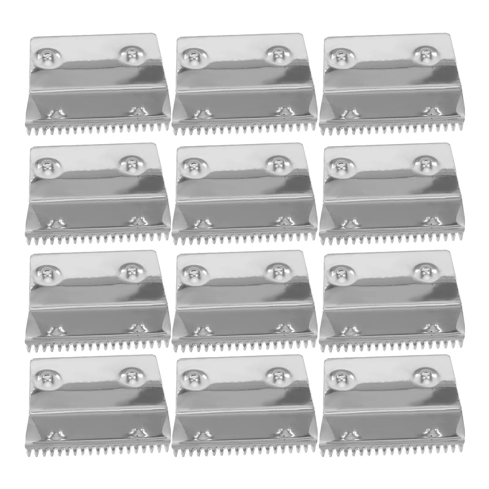 12pcs Heavy-Duty Tape Cutting Machine Blades – Metallic Dispenser Replacement Blades for Industrial Cutters