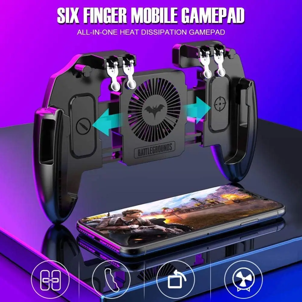 

Six Finger Gaming Controller M11 Mobile Gamepad Joystick M11 Heat dissipation version