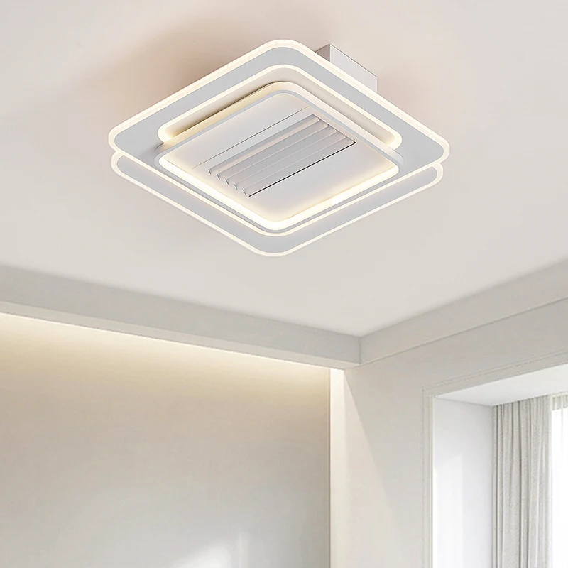 Convertitore di frequenza intelligente ventilatori da soffitto per camera da letto invisibili lampada a spettro completo moderna e semplice lampada