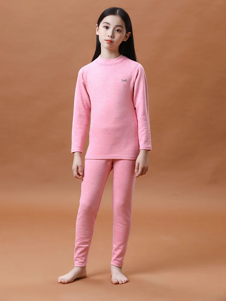 Winter Clothing Baby Boy - 秋冬用サーマル下着セット 女の子用衣料セット 男の子用パジャマセット ベビー用ノースレッドウォームスリープウェア キャンディーカラー キッズ服