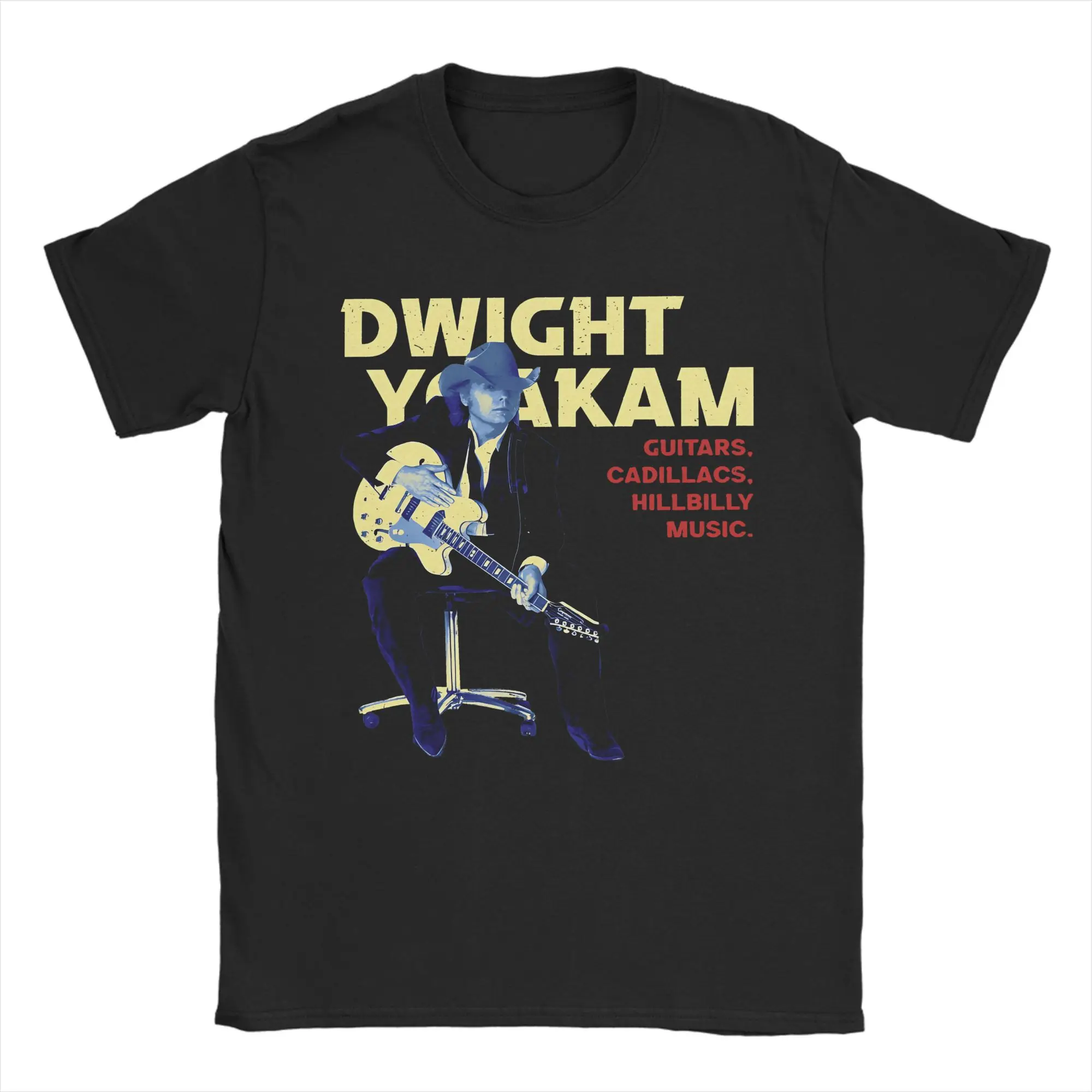 

Хлопковая футболка Dwight Yoakam для мужчин, летние винтажные футболки с круглым вырезом, модная футболка, повседневные топы большого размера