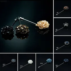 New Sun Flower Brooches Rose Pins Men's Suit for Women Wedding Bridal Jewelry Birthday Party Clothing Accessories Fashion Brooch