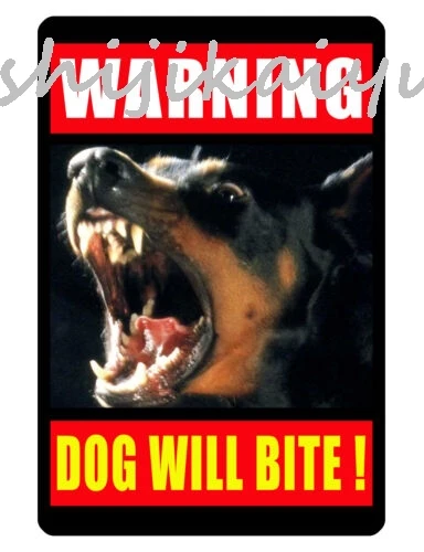 1 pack WARNING DOBERMAN SIGN DURABLE WEATHER PROOF ALUMINUM NO TRESPASSING SOLICITING