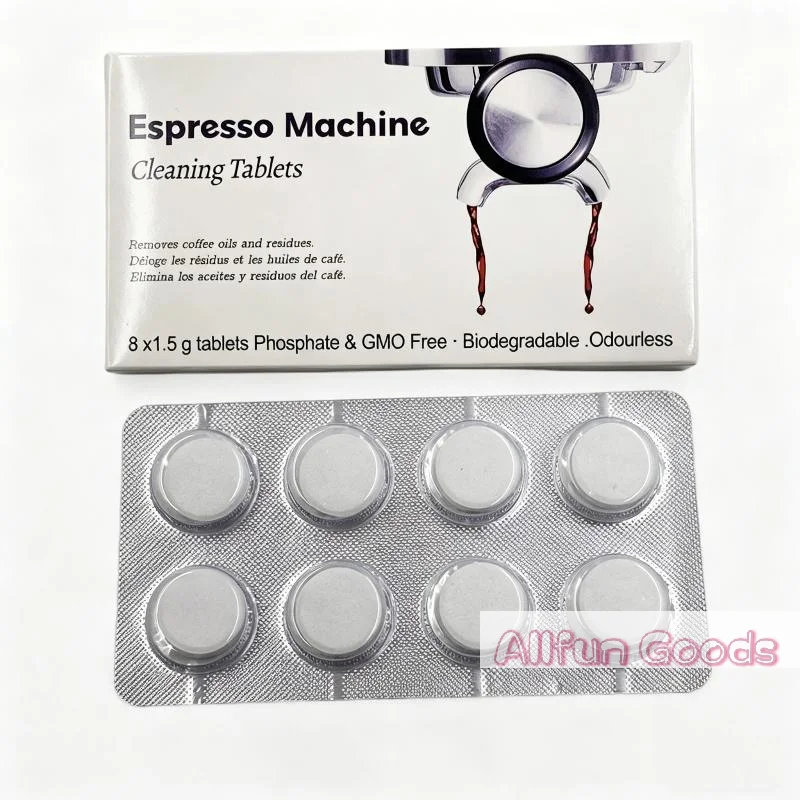 8Pcs/set Coffee Machine Espressos Device Descaler Tabs Espressos Machine Cleaning Tablets Cleaner Descaler Tablets For Home