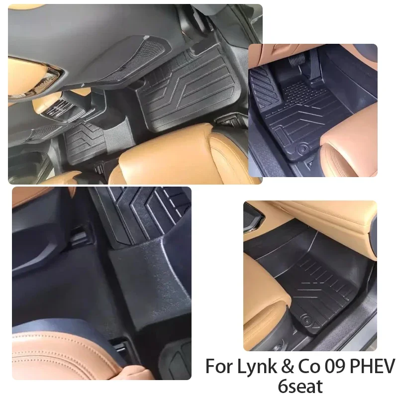 Car Floor Mats For Lynk & Co 09 2021 2022 2023 2024 2025 2026 6seat 7seat Fuel PHEV Anti-dirty Pads LHD Foot Carpets Accessories