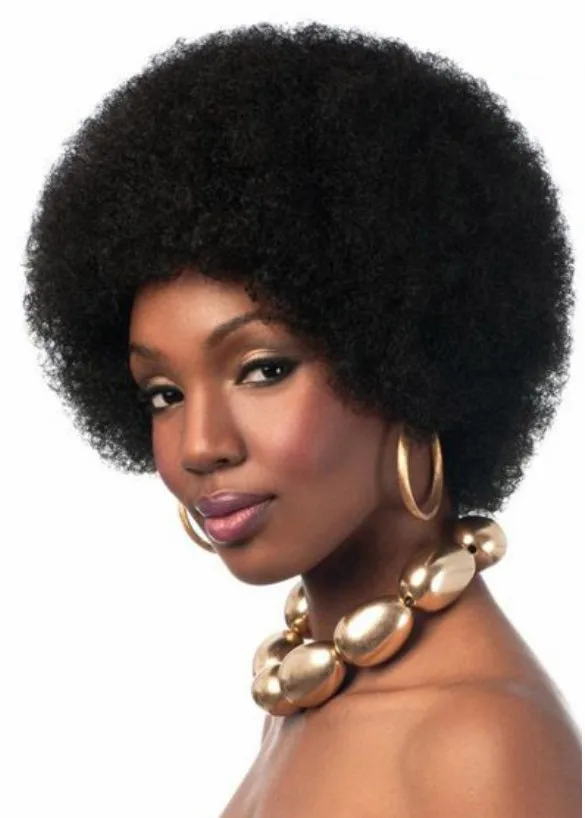 

Women Short Fuffy Blonde/Brown/balck Curly Synthetic Natural Hair Heat Safe Pixie Cut Wigs Big afro wig