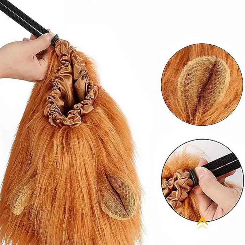 Creative Large Pet Dog Costume Cute Party Masks Lion Mane Hair For Christmas Clothes Fancy Dress Up Event Festive Supplies