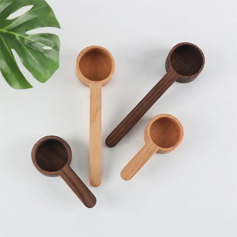 Measuring Spoon Durable High Quality Kitchen Wooden Coffee Spoon Measuring Spoon Black Walnut Spoon Easy To Use Necessary Grace