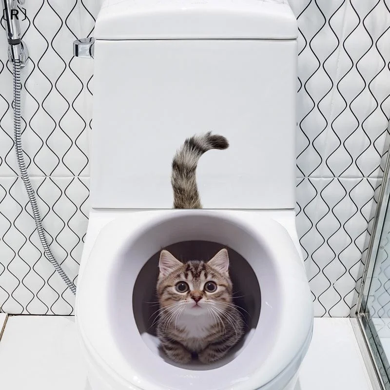 〔R〕Funny Cat Toilet…