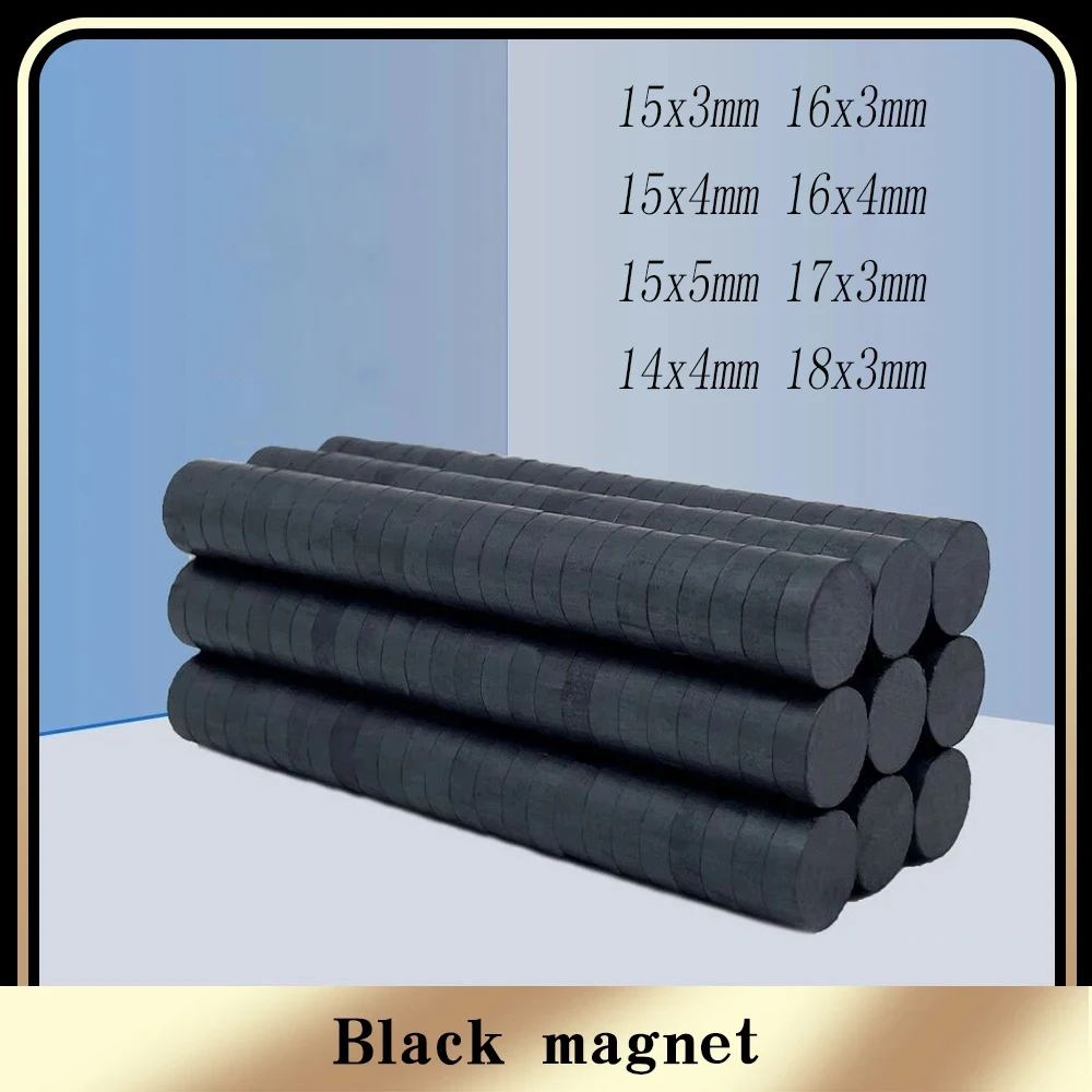 

15x3 15x4 15x5 16x3 16x4 17x3 18x3 14x4 Ferrite Black Strong Magnet Y30 Circular Magnet Strong Fridge Sticker Round Black Magnet