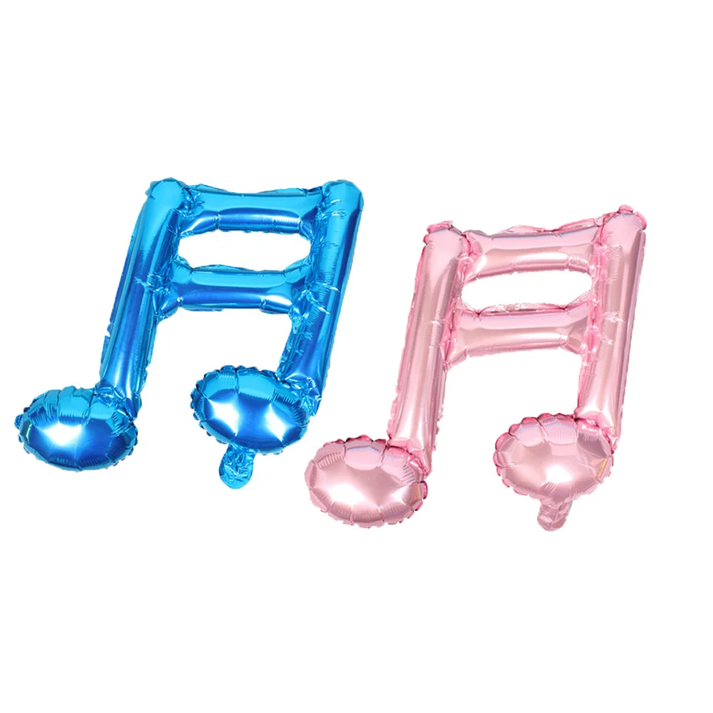 4pcs Musical Note Balloons Aluminium Foil Party Decoration For Birthday Wedding Christmas Shower Festival Celebration Decor