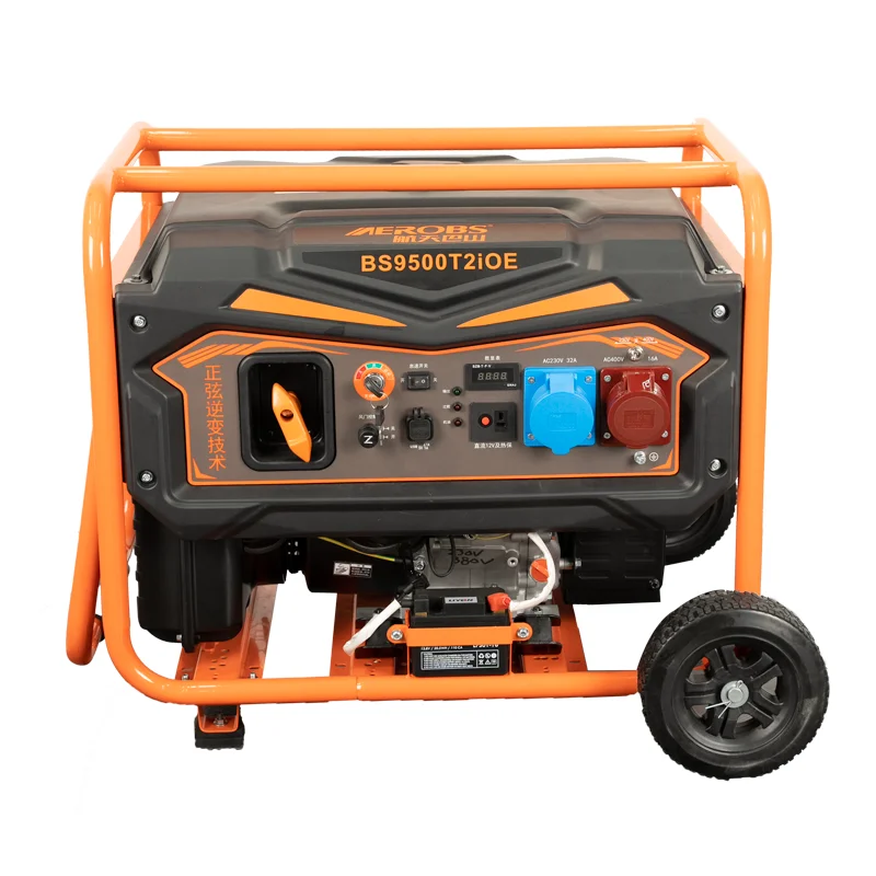 

7kw 7.5kw 190F Engine Electric Portable Inverter PM Brushless Petrol Portable Generator With AVR