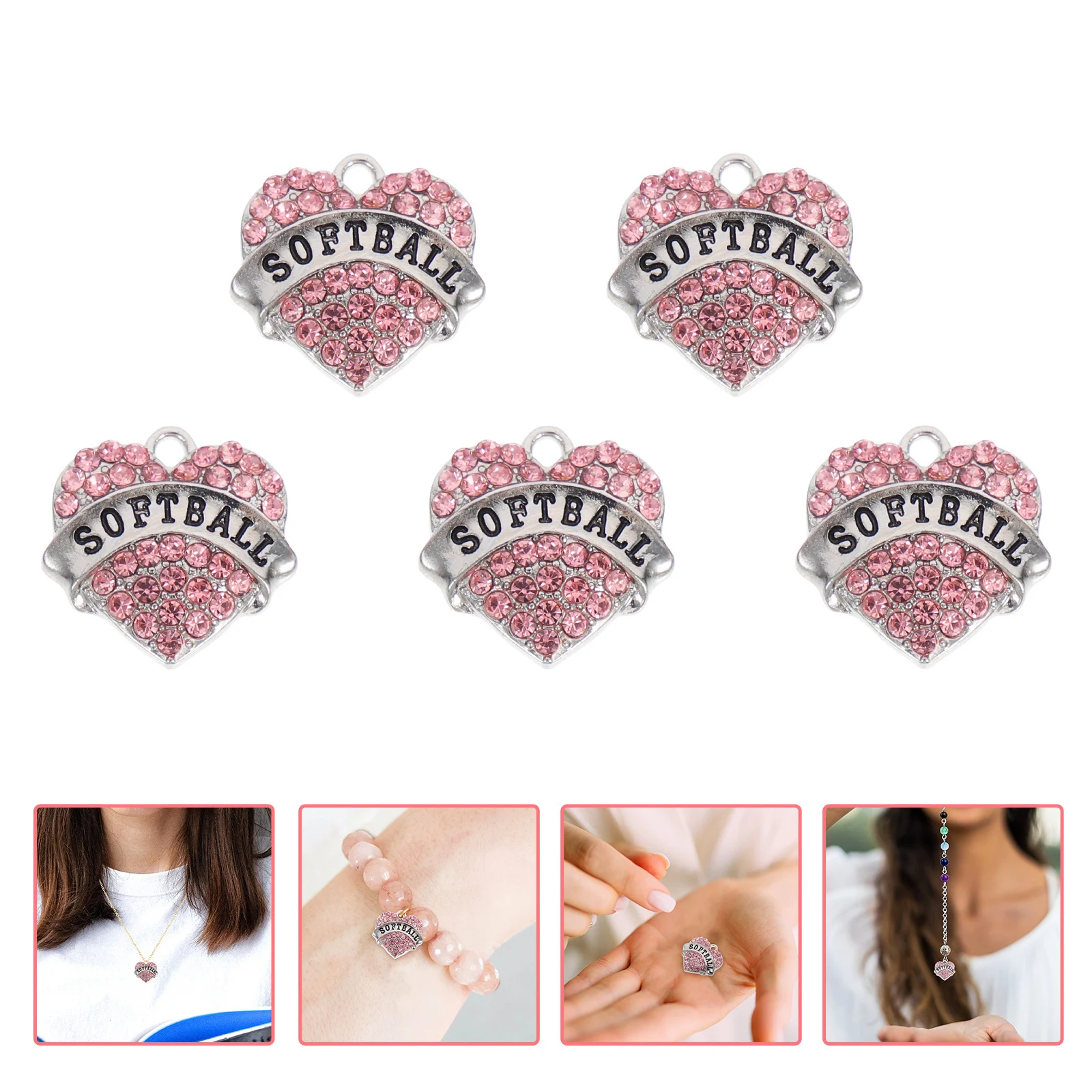 

5 шт. аксессуары, цепочка, ожерелье, браслет, кулон, танцевальные подвески для браслетов, гимнастические украшения, подвески