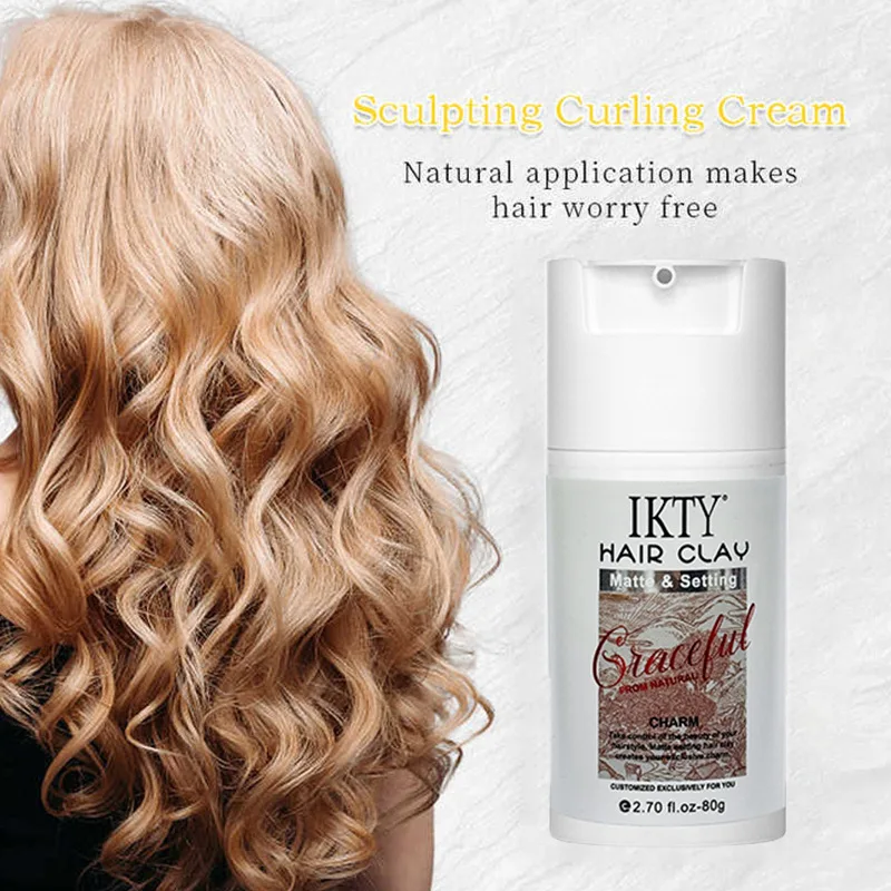 شمع الشعر IKTY للرجال بالجملة - طين شعر طبيعي مكثف يدوم طويلاً، جل تصفيف عطري طازج للرجال #3